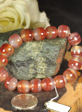 精品红缟玛瑙手链未优化男款女款