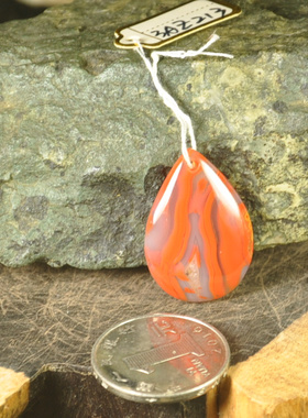 优化北票战国红红缟玛瑙毛衣链