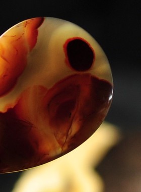 精品日出象形项链辽宁北票战国红