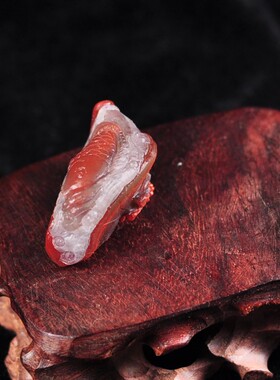 半成品红玛瑙雕件吊坠战国红