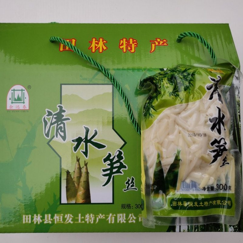 余远春田林笋丝300g*3袋/5袋/10袋可选火锅炒肉广西八渡酸笋开胃 - 图3