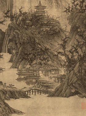 北宋李成艺术微喷复制临摹国画
