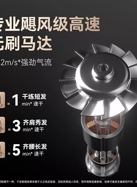 火之凤吹风机M3理发店发廊发型师专用大功率负离子高速电吹风