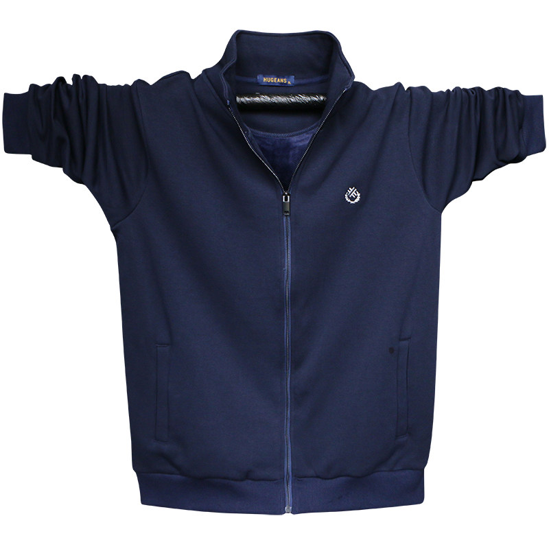 Men's Loose Middle Aged Dad Zipper XL Jacket