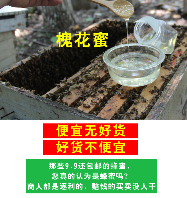 1000克 纯正槐花蜜蜂场自产自销 洋槐蜜天然野生枣花蜂蜜椴树蜂蜜