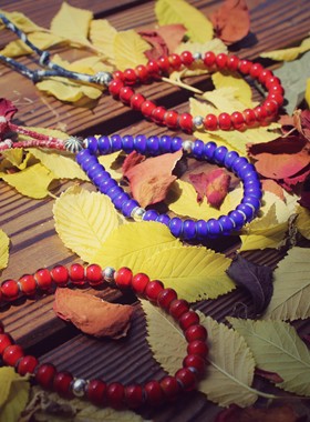 古董白芯手链BLUEBLOOD琉璃复古