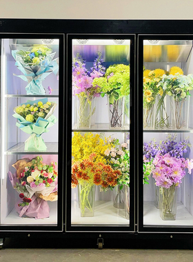 美棵一体式鲜花保鲜柜大容量