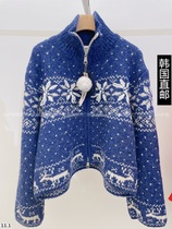 Amy Korea Direct mail East gate 2023 Winter fit new THORE sweater with hanging decoration 21250600