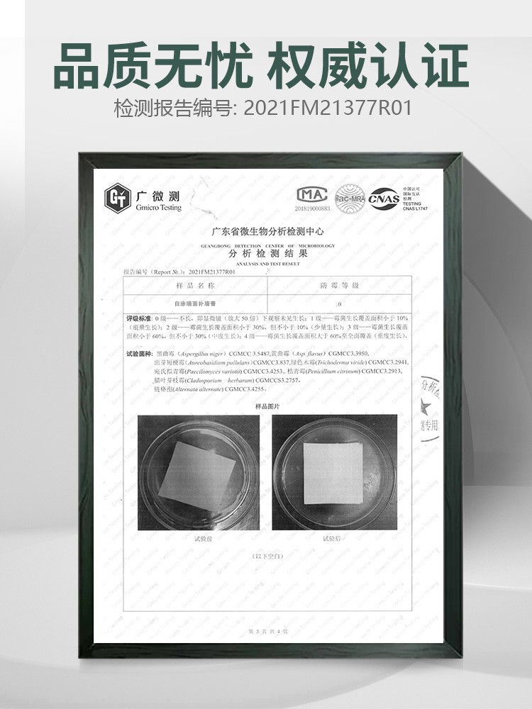 803补膏墙墙面新修补白色腻子家用内墙翻防水防霉钉眼裂膏缝涂料 - 图2