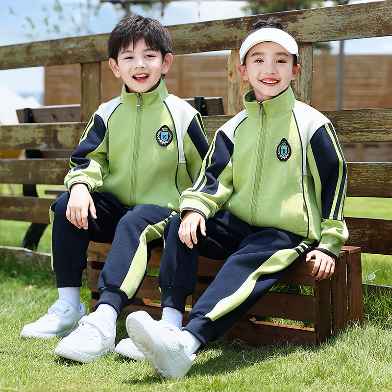 日本无印mu幼儿园园服春秋装学院风儿童运动会校服套装小学生统一 - 图0