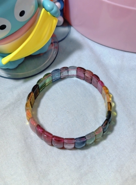 艳丽风玻璃体通透巴西老坑料手镯