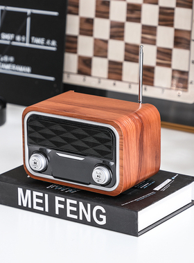 轻奢样板房样板间书桌装饰品儿童书桌摆设书房摆件音响耳机道具