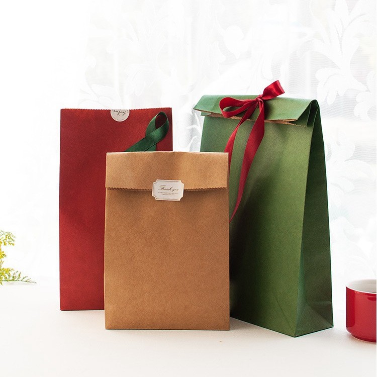 圣诞礼物包装纸袋复古红绿牛皮色环保袋糖果袋饼干西点烘焙礼品袋,淘宝优惠券,粉丝福利购,淘宝优惠卷