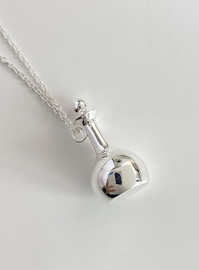 Coldframe同款酒壶酒瓶吊坠小众高级设计感简约时尚百搭吊坠项链