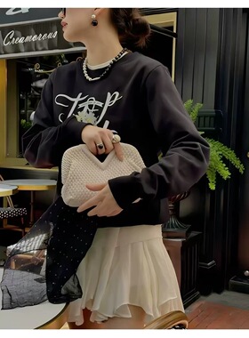 拉丝黑檀木小众轻奢锁骨链女款