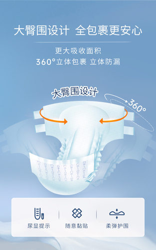 好来康成人纸尿裤 8包80片老人护理防侧漏男女产妇护理老年尿不湿 - 图1