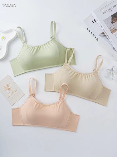 宜岱梦635学生无钢圈AB舒适柔软无痕舒适防走光三排扣女内衣文胸 - 图0
