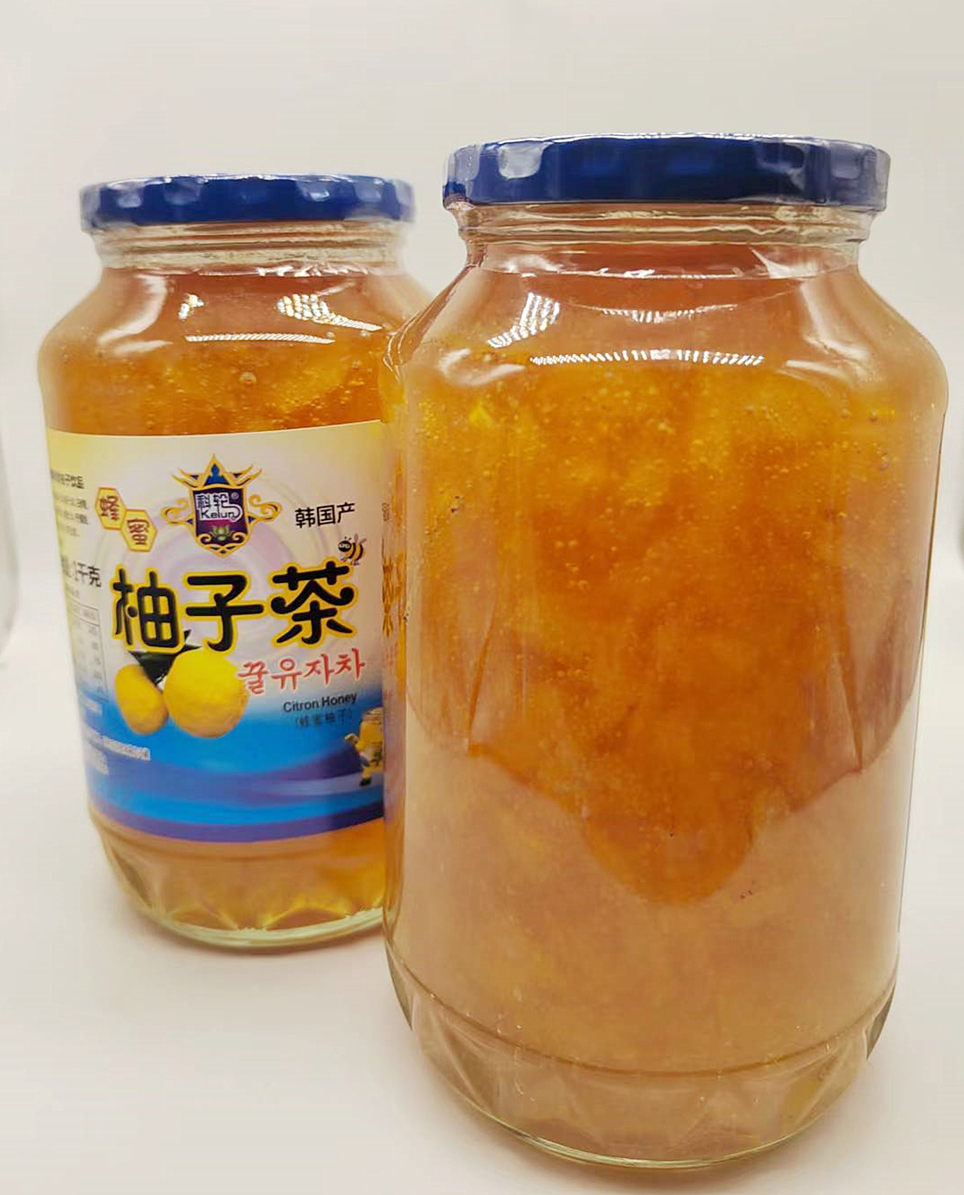 包邮韩国进口科轮柚子茶1kg蜜 韩式蜂蜜柚子茶商用水果茶果酱冲饮 - 图2