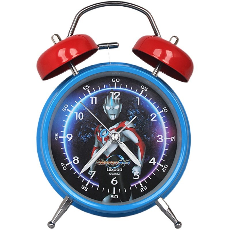 奥特曼欧布小闹钟男孩创意卡通儿童学生专用床头摆件闹铃夜光静音,淘宝优惠券,粉丝福利购,淘宝优惠卷