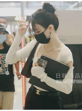 抖音徐璐同款项珍珠拼接网红