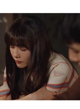 戒指蔡文静三环三色不掉色简约百搭唐影指环新款女