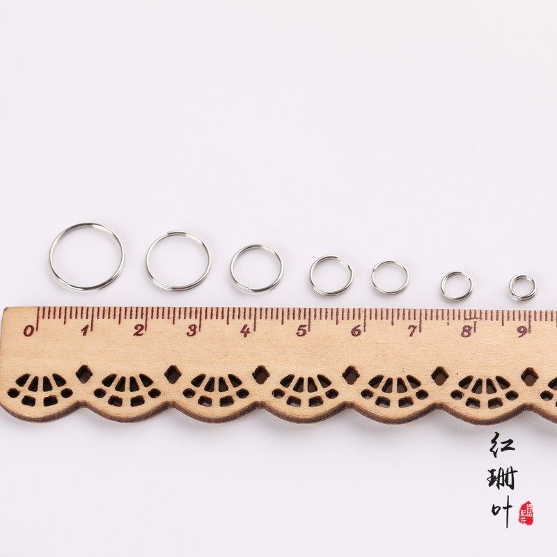 diy饰品配件手工材料双圈连接圈圆圈手链项链尾扣铁圈扣材料,淘宝优惠券,粉丝福利购,淘宝优惠卷