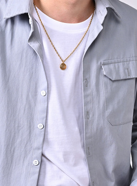 时尚钛钢项链 古银高桥飞鸟极简气质文艺项链 潮人穿搭钛钢项链