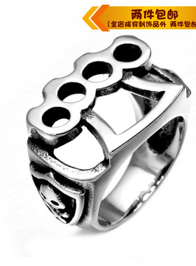 钛钢戒指指环霸气风运动钛钢戒指
