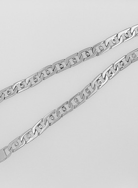 时尚钛钢项链 欧美ins朋克铸造8字毛衣项链钛钢项链