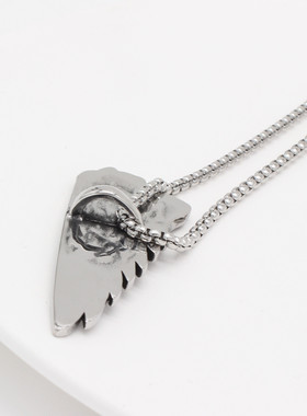 时尚钛钢项链  特色欧美个性复古印第安酋长潮牌吊坠钛钢项链现货