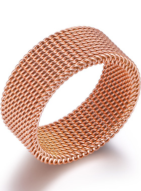 钛钢戒指时尚风通用钛钢戒指