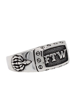 时尚钛钢男款戒指欧美复古ftw