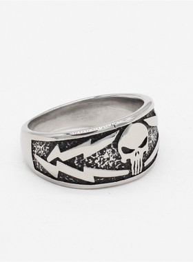 时尚钛钢男款戒指欧美个性复古