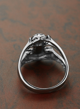 时尚钛钢戒指 欧美雷神之锤钛钢戒指 维京朋克锤子男款戒指指环