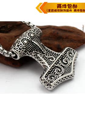 钛钢欧美复古朋克风项链