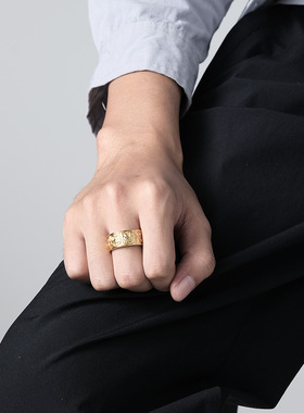 时尚钛钢戒指 欧美北欧风凯尔特结钛钢戒指 凯尔特狼钛钢戒指指环