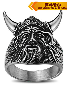 时尚风动物复古钛钢戒指