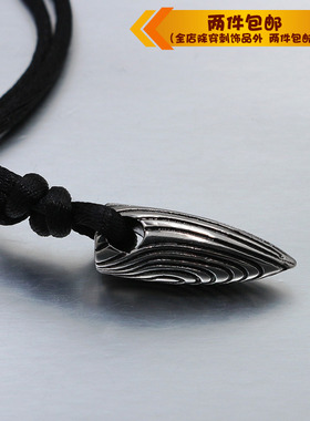 时尚风战狼2项链男士钛钢吊坠