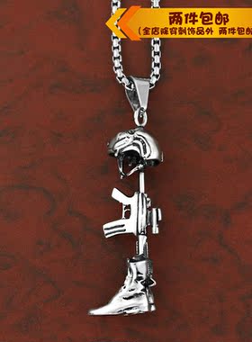 时尚项链时尚风钛钢项链吊坠