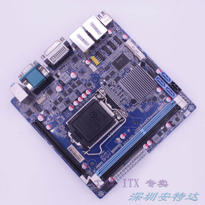 促销 B85双千兆网6COM迷你主板b85itx主板17*17CM游戏机B85主板 - 图0