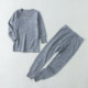 16mic merino pure wool ແຂນຍາວ thickened fleece ຊຸດ underwear ຄວາມຮ້ອນສໍາລັບເດັກນ້ອຍຊາຍແລະເດັກຍິງ, ເຄື່ອງນຸ່ງຫົ່ມດູໃບໄມ້ລົ່ນແລະກາງເກງຍາວ