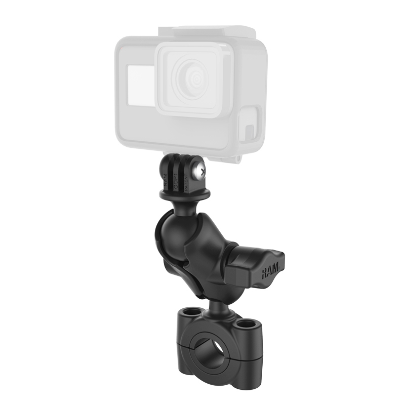 美国RAM 摩托车运动相机后视镜固定支架 GoPro insta360骑行通用 - 图3