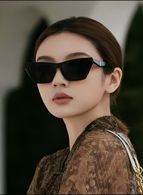 YSL圣罗兰太阳镜墨镜女蝶形大框宋佳何瑞贤同款复古文艺SL M103