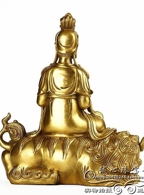 文殊菩萨纯铜招财新中式