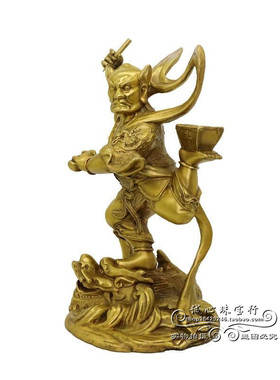 纯铜魁星点斗摆件居家