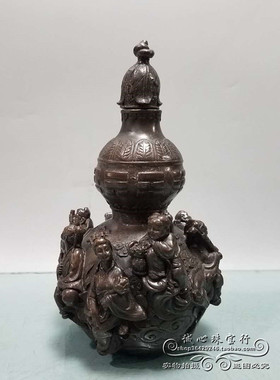 纯铜镇宅居家办公室风水八仙葫芦