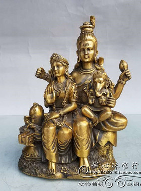 纯铜印度泰国财富女神摆件