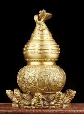 纯铜保平安客厅九龟葫芦天医葫芦