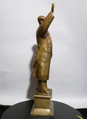 全身挥手办公桌毛主席铜像