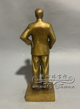 摆件办公区诚心珠宝行纯铜周总理